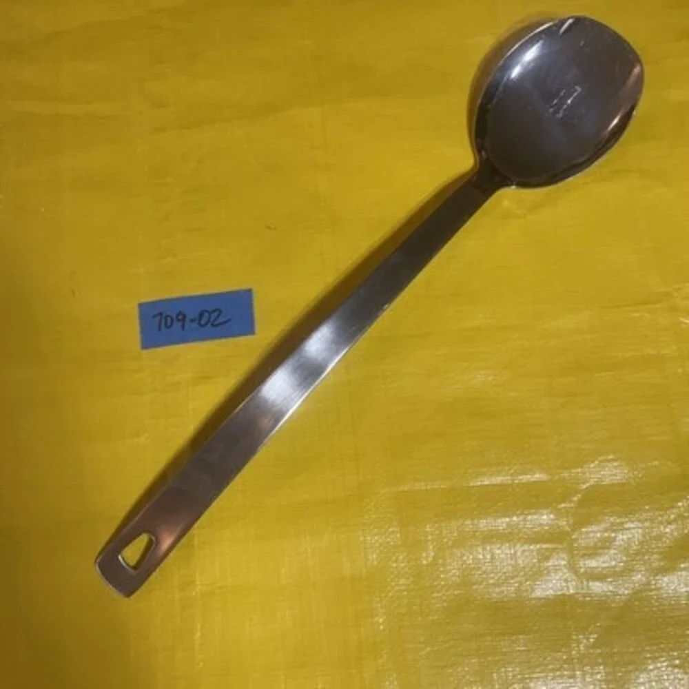 Williams-Sonoma 18/10 Stainless Steel Solid Serving Spoon Cutout Hanging Handle
